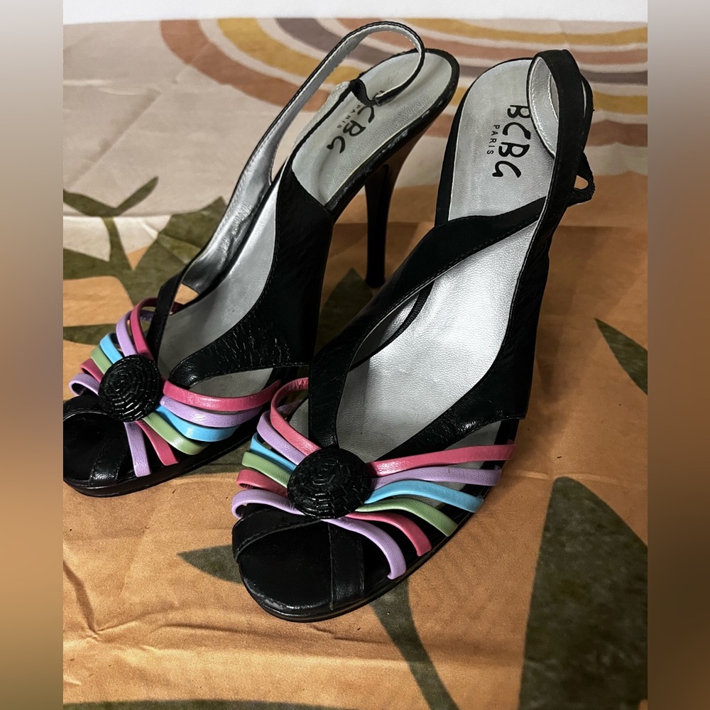 3/$10 BCBG Y2K Colorful Stilleto Heels